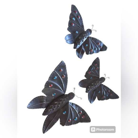Other - Vintage Metal Butterfly Wall Decor